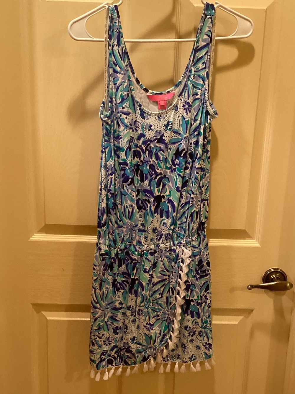 Lilly Pulitzer Blue & Teal Floral Sleeveless Romper